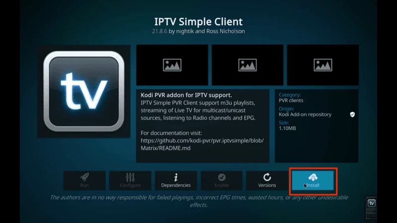 Kodi IPTV Vietnam Channels